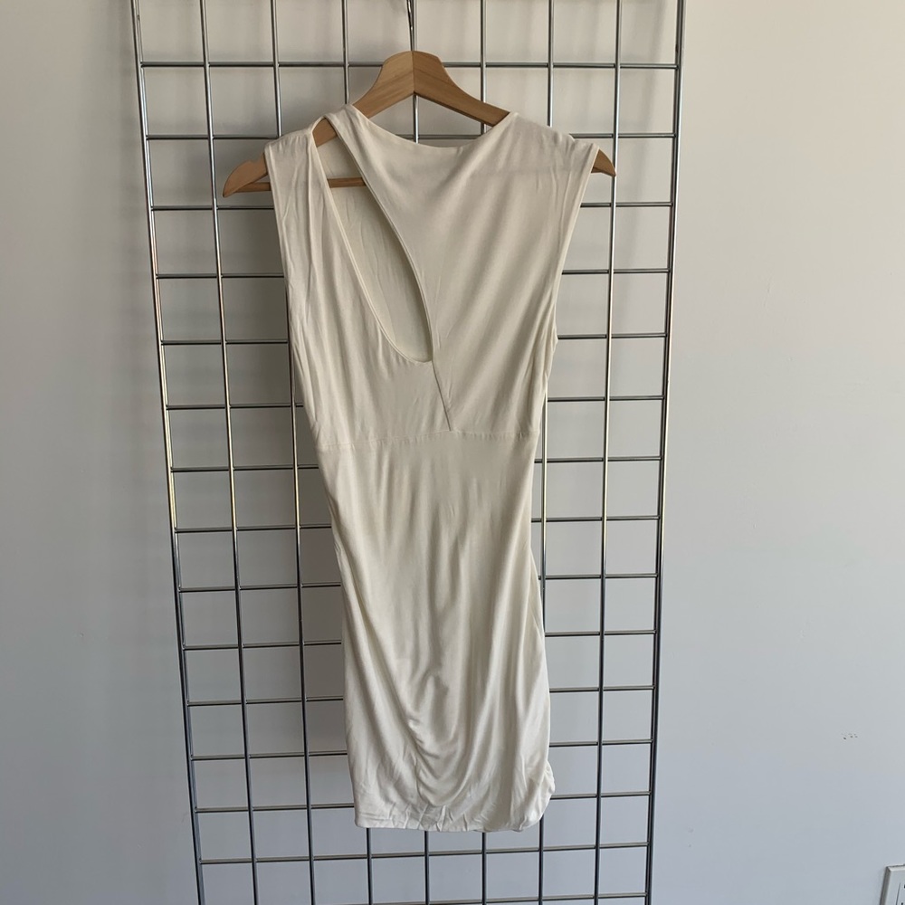 White mini dress